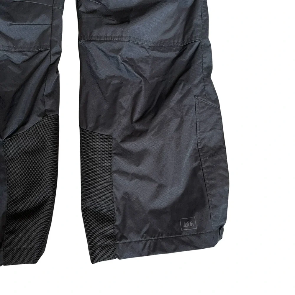 REI Girls Large 14/16 Black Insulated Snow Pants Fleece Lined Ski Winter Outdoor